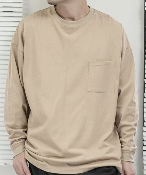 [期間限定価格]【オンラインストア限定】Goodwear 袖リブスーパービッグシルエット 胸ポケット付きロングスリーブTシャツ メンズ商品画像-11