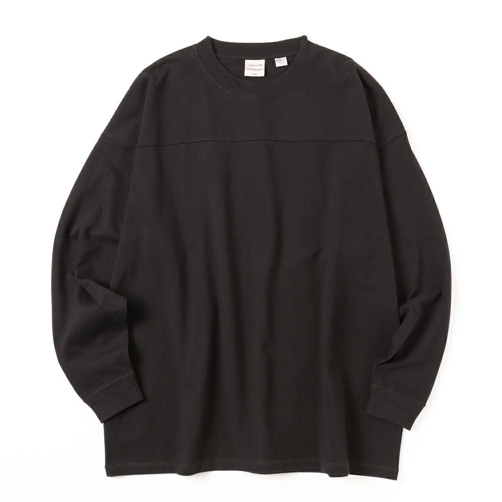 Goodwear スーパービッグシルエット フットボールロングスリーブTシャツ メンズ