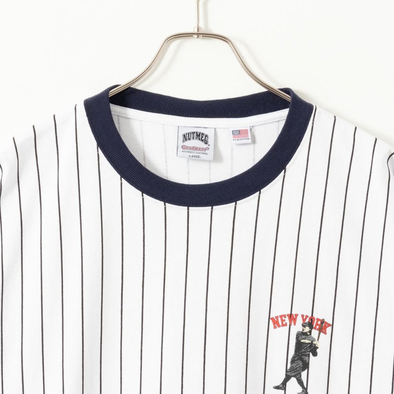 [期間限定価格]【オンラインストア限定】Goodwear x NUTMEG スーパービッグシルエット ロゴロングスリーブTシャツ メンズ商品画像-9