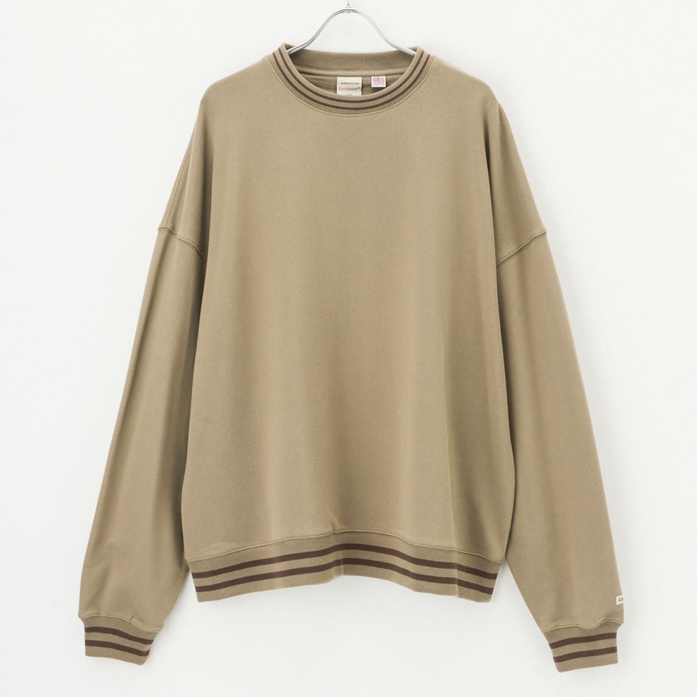 Goodwear ラインリブ ビッグトレーナー メンズ