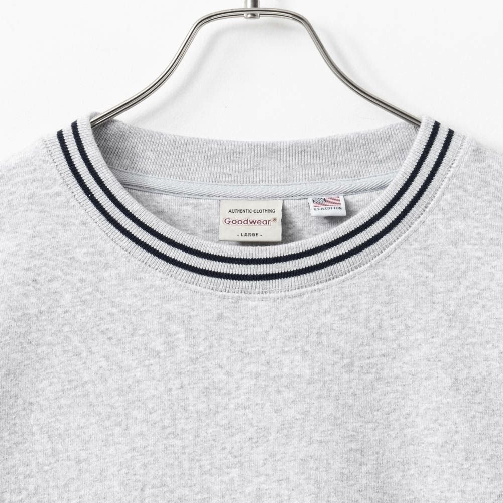 Goodwear ラインリブ ビッグトレーナー メンズ