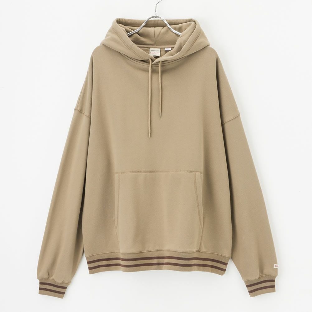 Goodwear ラインリブ ビッグパーカー メンズ