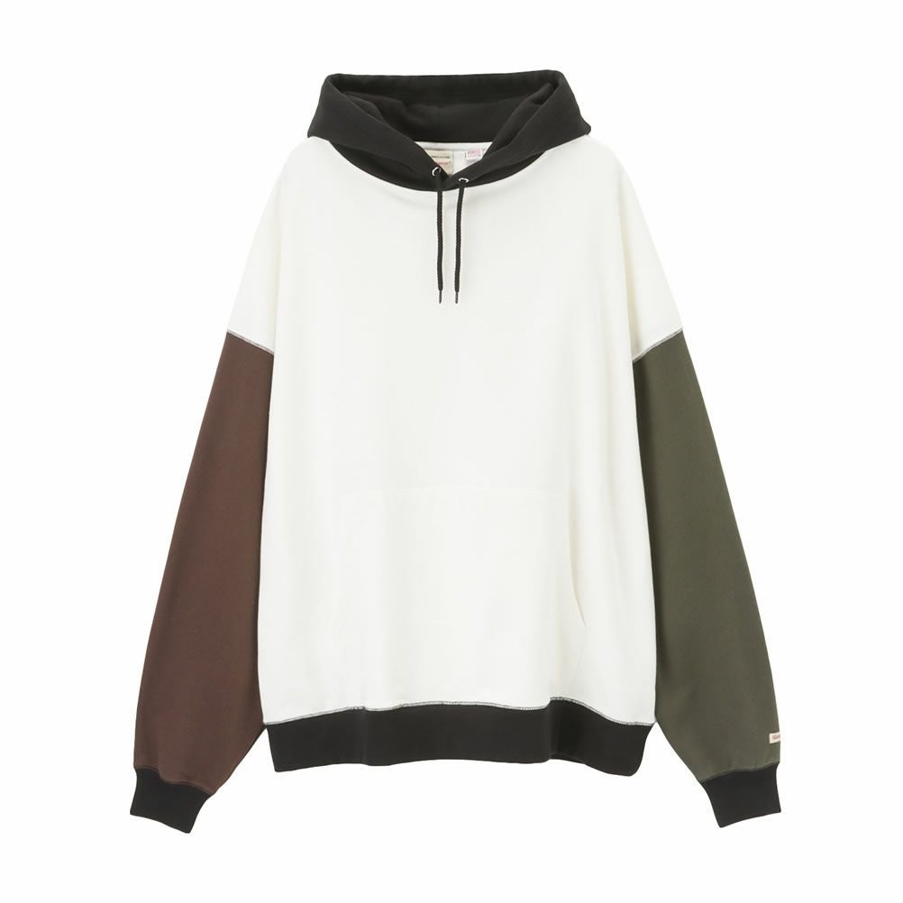 Goodwear マルチ配色 ビッグパーカー メンズ