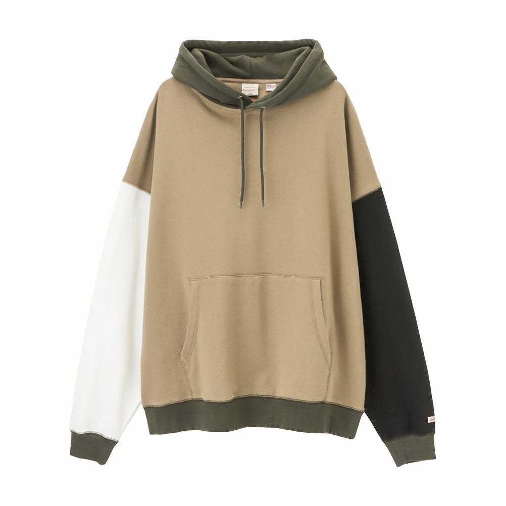 Goodwear マルチ配色 ビッグパーカー メンズ