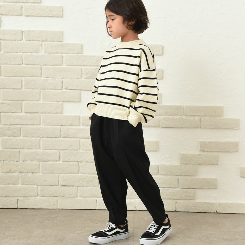 [期間限定knit]GOOD CREW もちもちボーダープルオーバー キッズ商品画像-9