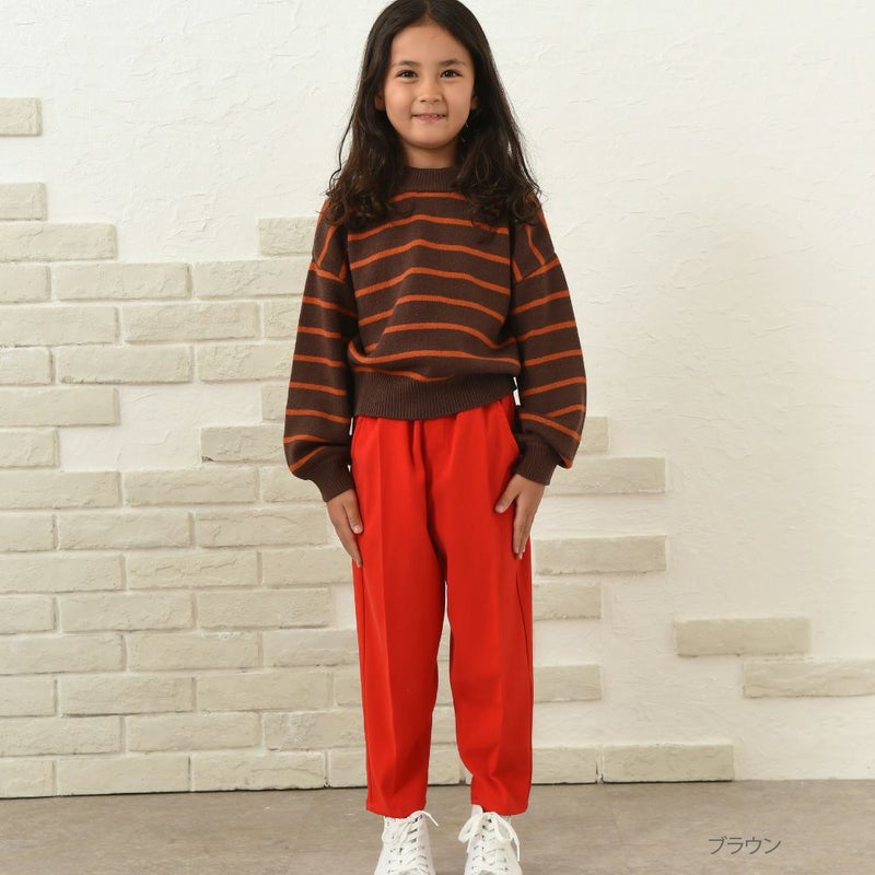 [期間限定knit]GOOD CREW もちもちボーダープルオーバー キッズ商品画像-13