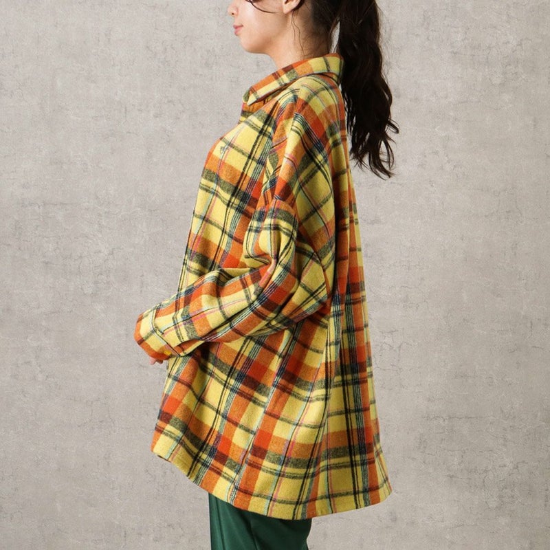 BEVERLY HILLS POLO CLUB  オーバーチェックシャツ レディース商品画像-5