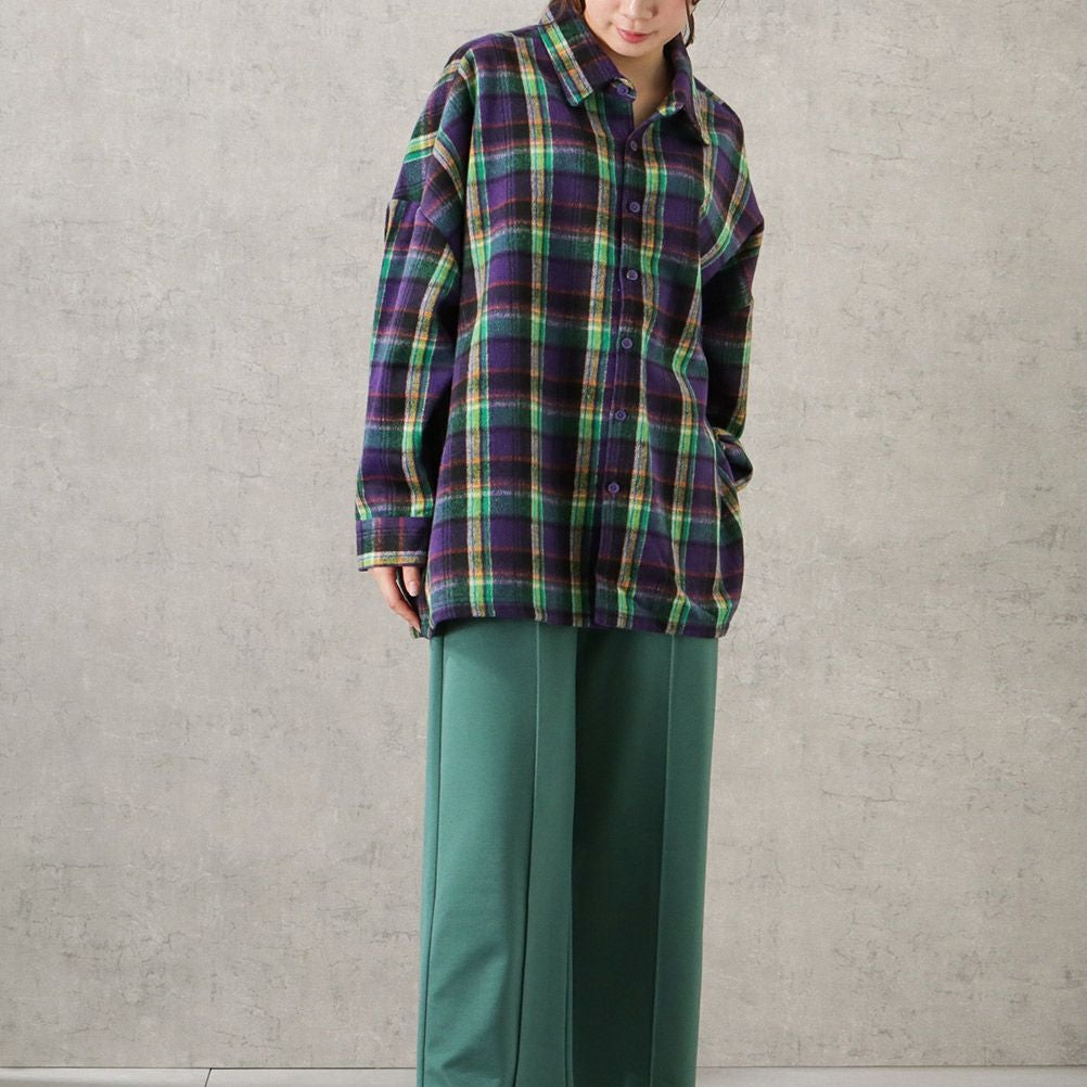 BEVERLY HILLS POLO CLUB オーバーチェックシャツ レディース