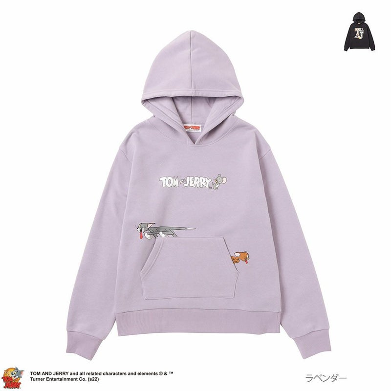 Tom and Jerry プリント裏起毛パーカー キッズ商品画像-1