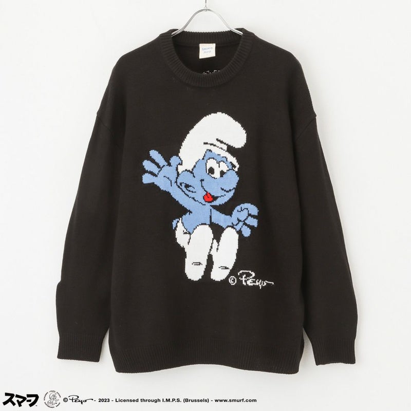 [期間限定価格]【オンラインストア限定】Smurf スマーフ ジャガードニット メンズ商品画像-2