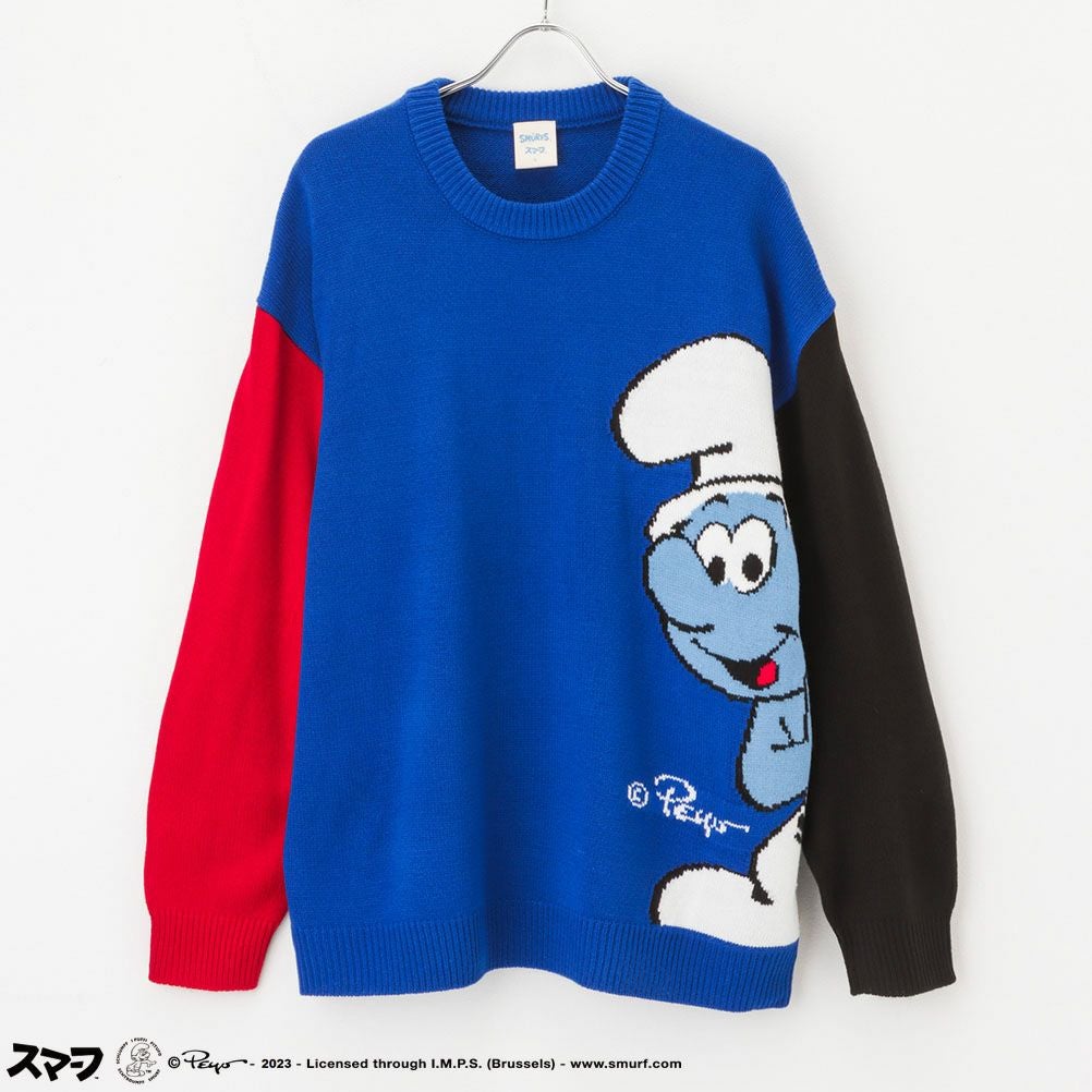 Smurf スマーフ ジャガードニット メンズ