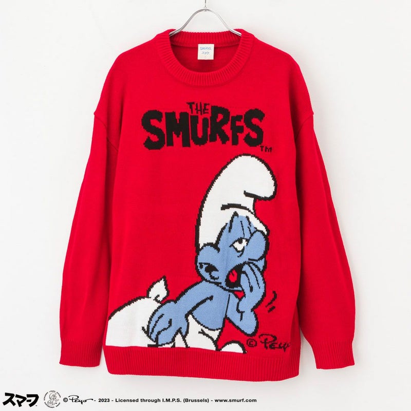 [期間限定価格]【オンラインストア限定】Smurf スマーフ ジャガードニット メンズ商品画像-4