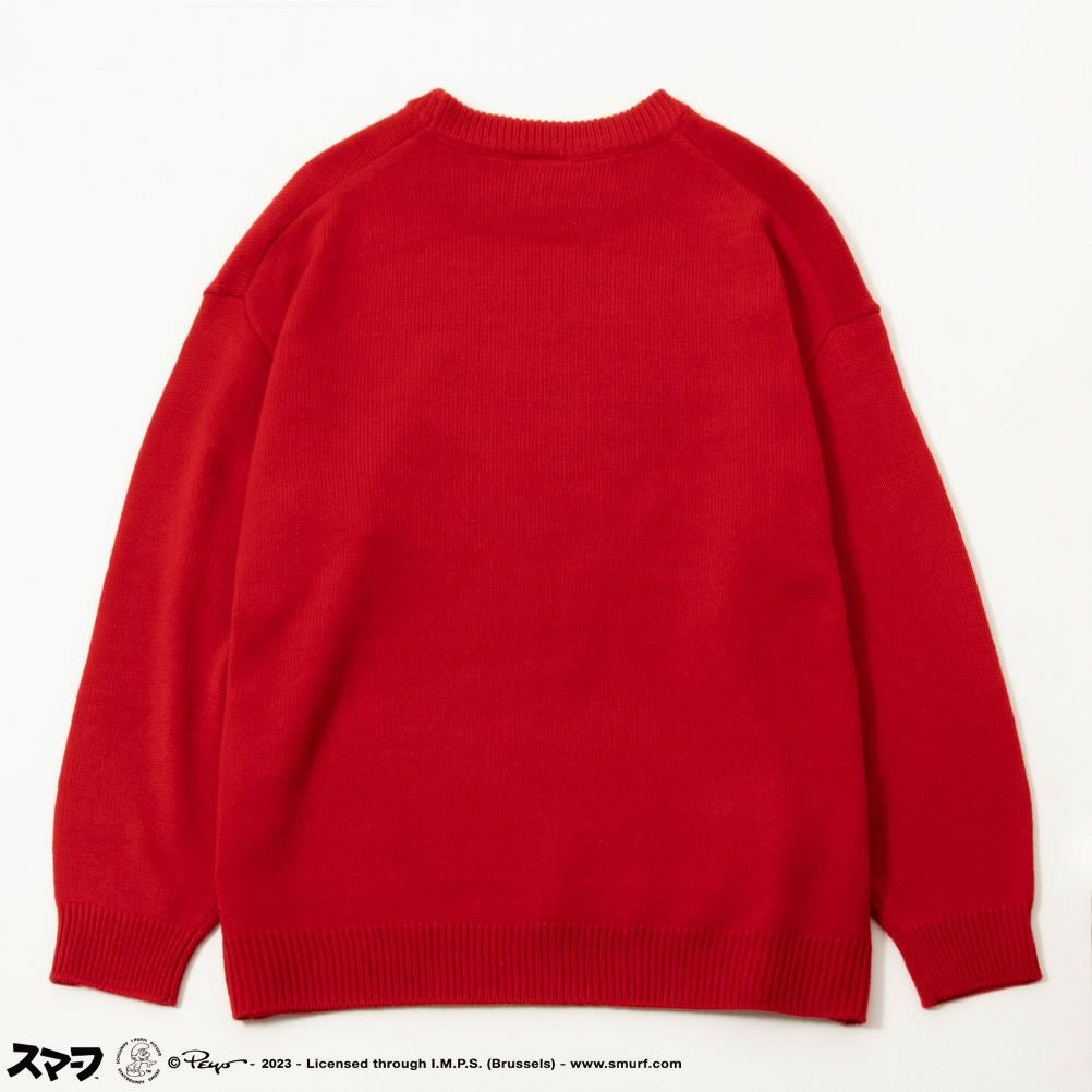 Smurf スマーフ ジャカードニット メンズ