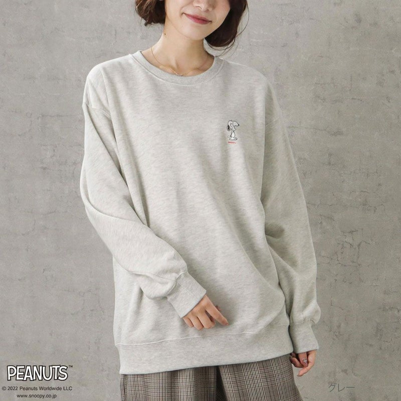 PEANUTS SNOOPY ルーズトレーナー レディース商品画像-4