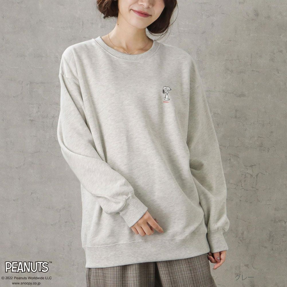 PEANUTS ルーズトレーナー レディース