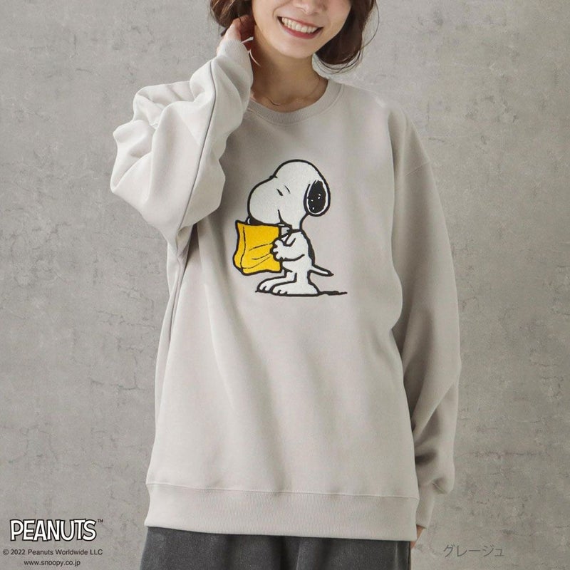 PEANUTS SNOOPY ルーズトレーナー レディース商品画像-6