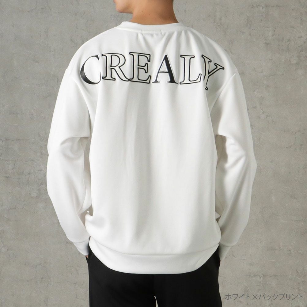 CREALY ポンチ素材 トレーナー メンズ