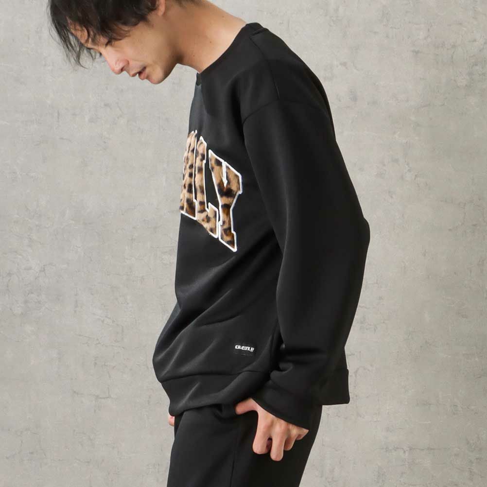 CREALY ポンチ素材 トレーナー メンズ