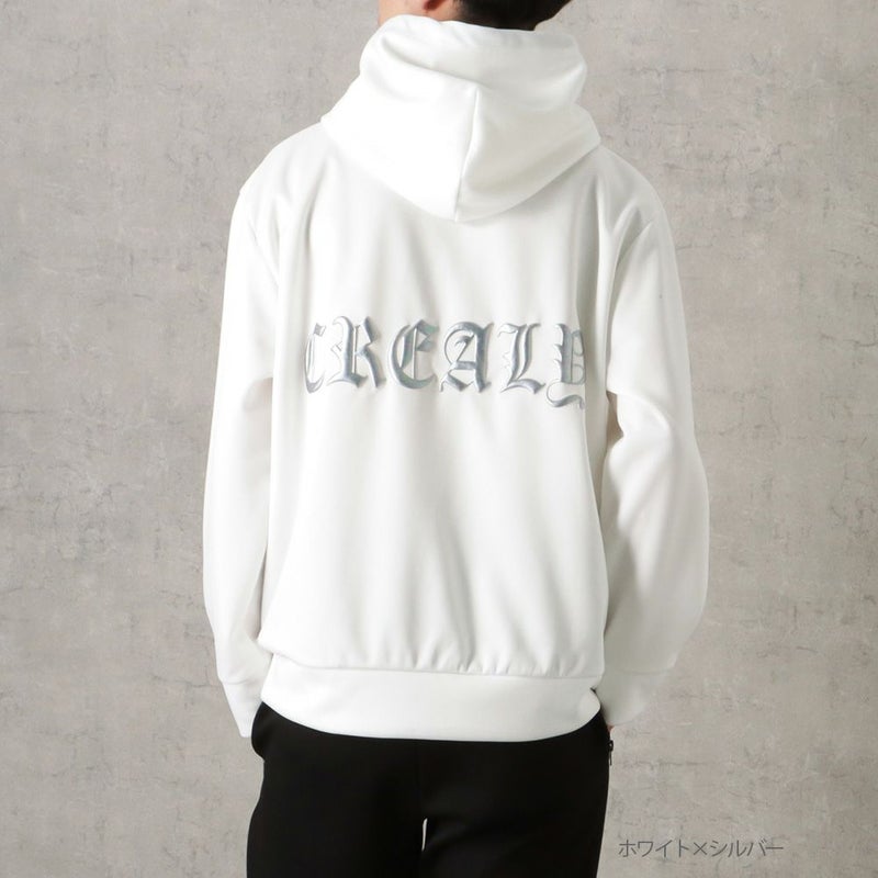 【オンラインストア限定】CREALY ポンチ素材 プルオーバーパーカー メンズ商品画像-3