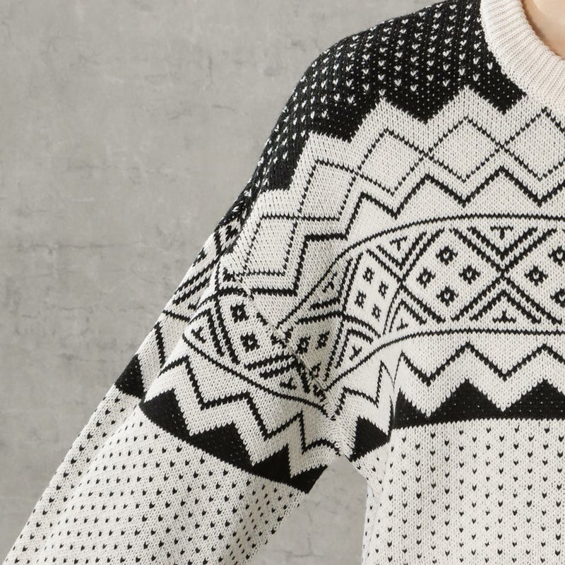 POWER TO THE PEOPLE ヘンリージャカードニット メンズ商品画像-8