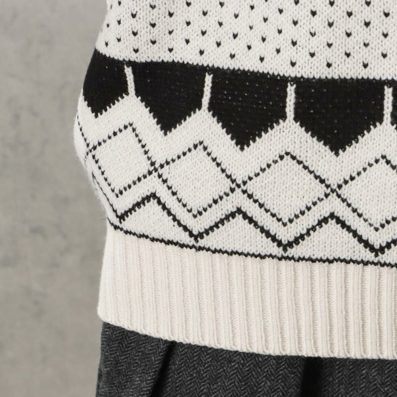 POWER TO THE PEOPLE ヘンリージャカードニット メンズ商品画像-10