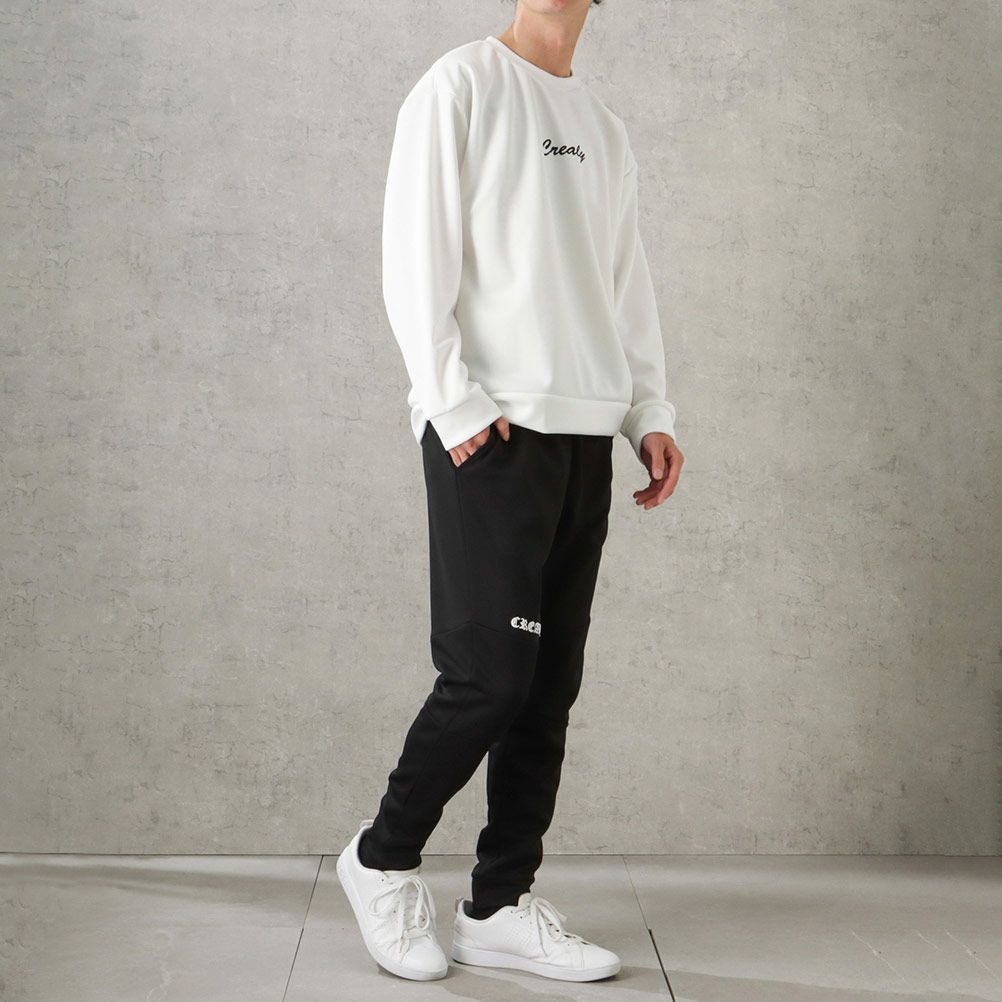 CREALY ポンチ素材 イージーパンツ メンズ