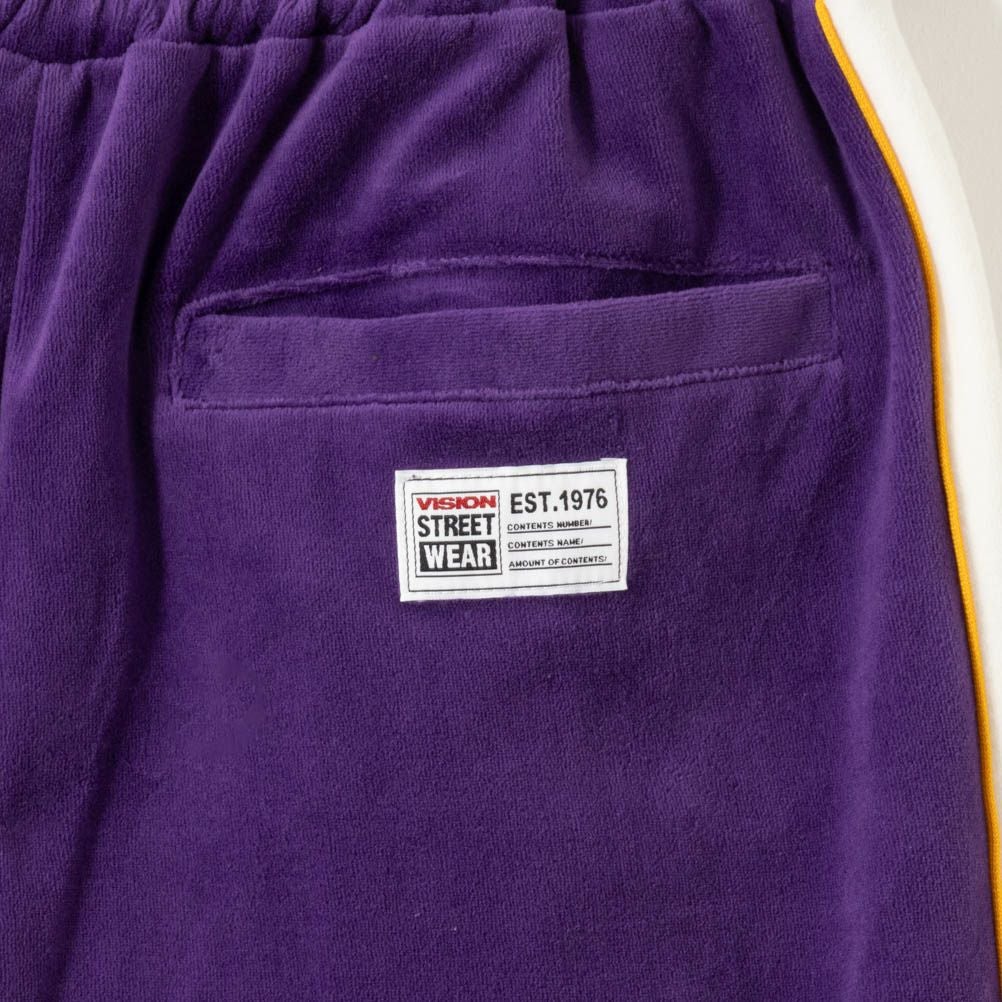 VISION STREET WEAR ベロアトラックパンツ メンズ