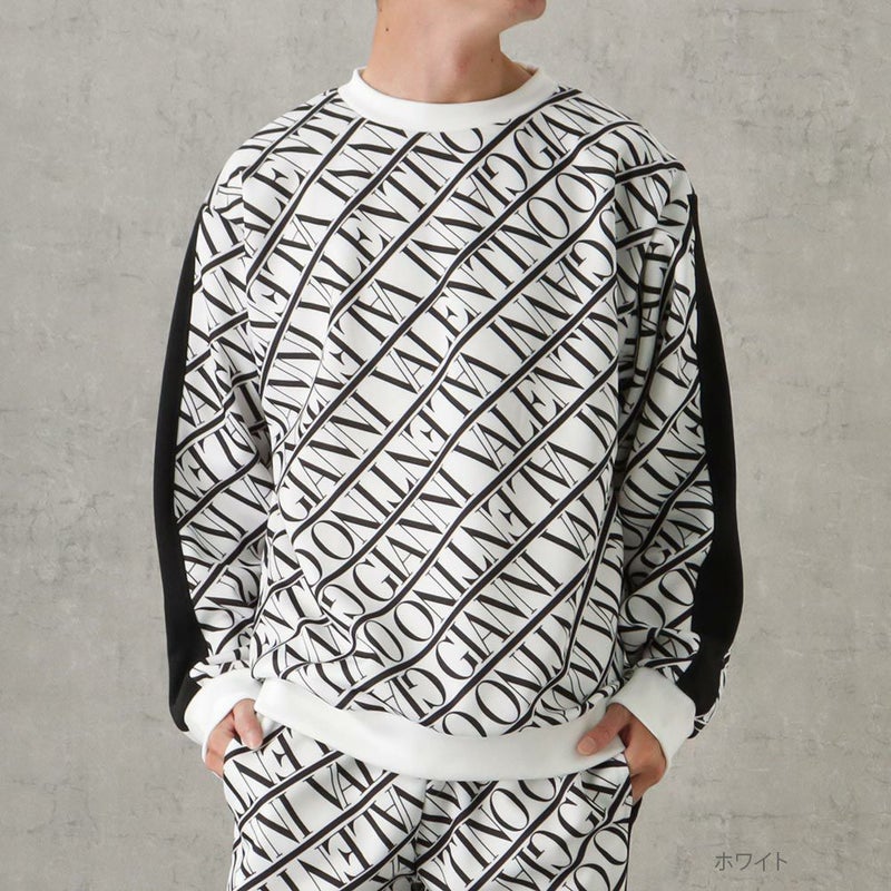 【オンラインストア限定】GIANNI VALENTINO ポンチ素材 総柄トレーナー メンズ商品画像-2
