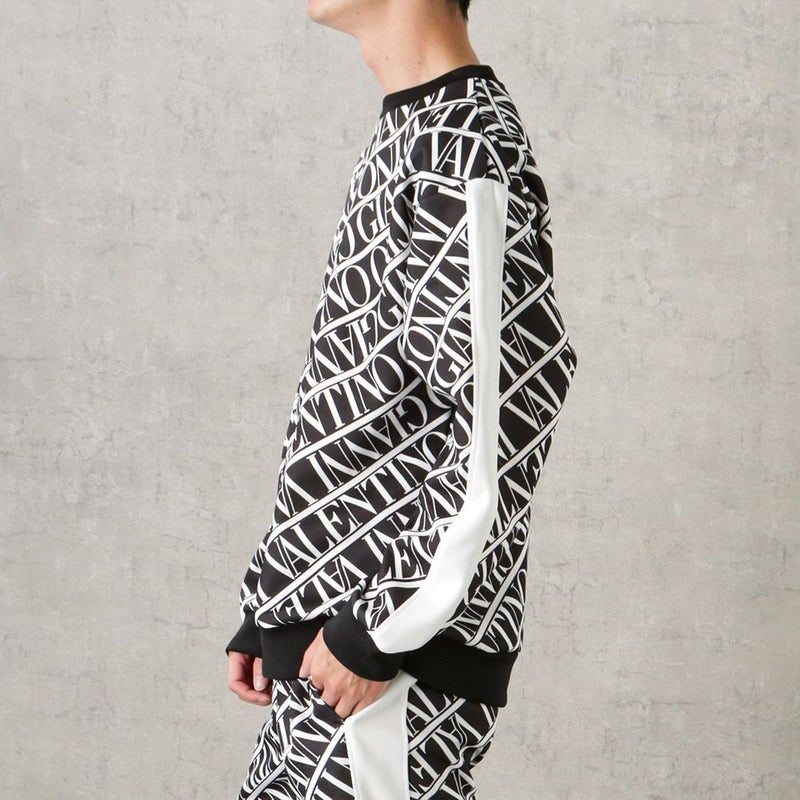 【オンラインストア限定】GIANNI VALENTINO ポンチ素材 総柄トレーナー メンズ商品画像-4