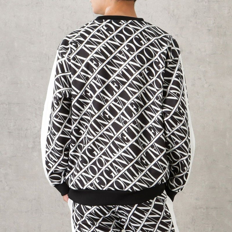 [期間限定価格]【オンラインストア限定】GIANNI VALENTINO ポンチ素材 総柄トレーナー メンズ商品画像-5