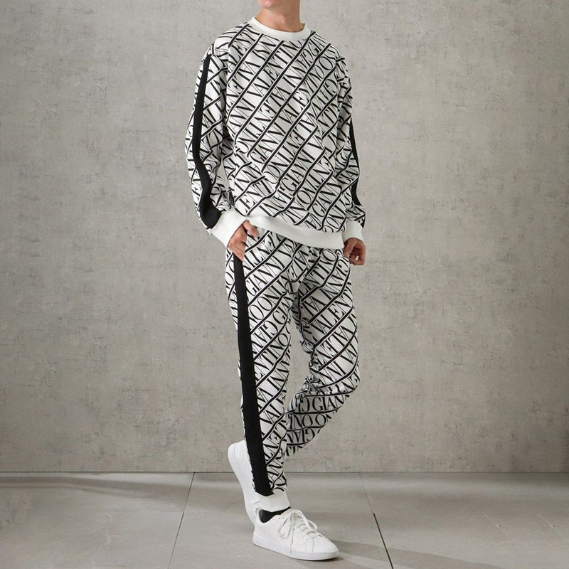 [期間限定価格]【オンラインストア限定】GIANNI VALENTINO ポンチ素材 総柄トレーナー メンズ商品画像-6