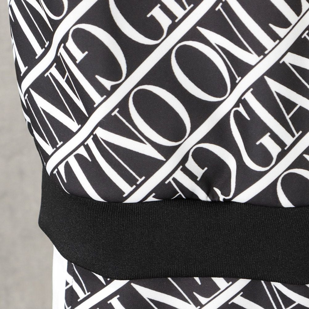 GIANNI VALENTINO ポンチ素材 総柄トレーナー メンズ