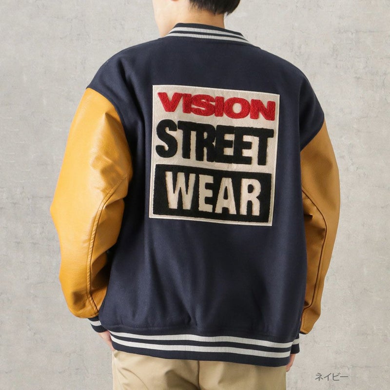 【オンラインストア限定】VISION STREET WEAR マグロゴメルトンPUスタジャン メンズ商品画像-5