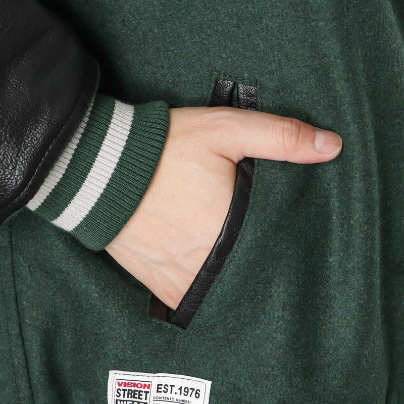 [期間限定価格]【オンラインストア限定】VISION STREET WEAR  マグロゴメルトンPUスタジャン メンズ商品画像-15