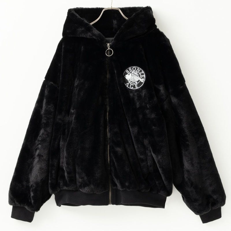 【オンラインストア限定】BRONZE AGE フェイクファージップアップパーカー メンズ商品画像-2