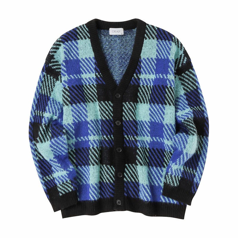 【オンラインストア限定】CREALY 総柄ニットVカーディガン メンズ商品画像-6