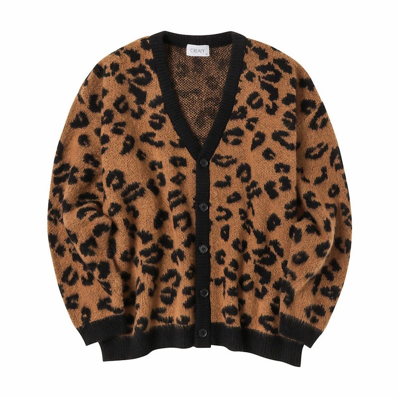 【オンラインストア限定】CREALY 総柄ニットVカーディガン メンズ商品画像-8