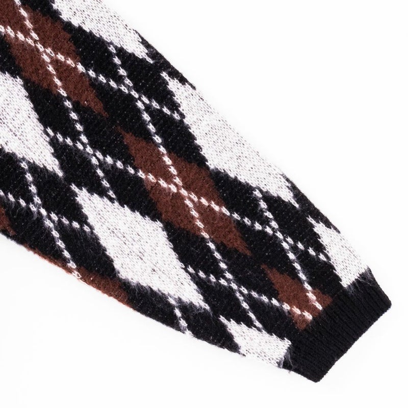 【オンラインストア限定】CREALY 総柄ニットVカーディガン メンズ商品画像-13