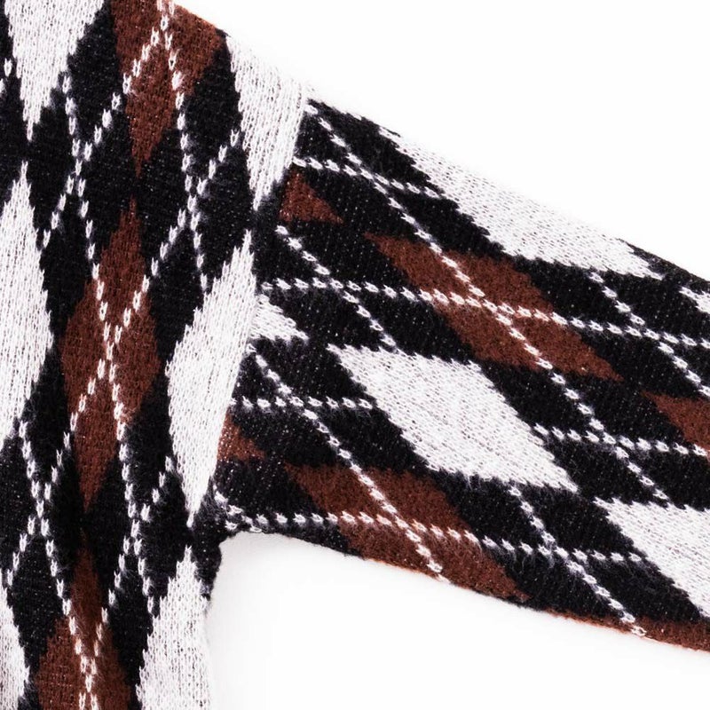 【オンラインストア限定】CREALY 総柄ニットVカーディガン メンズ商品画像-15