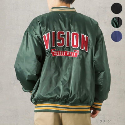 VISION STREET WEAR 中綿サテンブルゾン メンズ