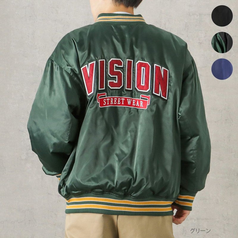 [期間限定価格]VISION STREET WEAR 中綿サテンブルゾン メンズ商品画像-1
