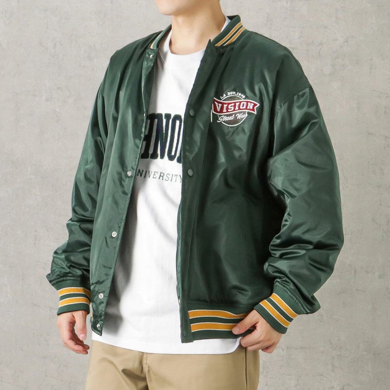 [期間限定価格]VISION STREET WEAR 中綿サテンブルゾン メンズ商品画像-2