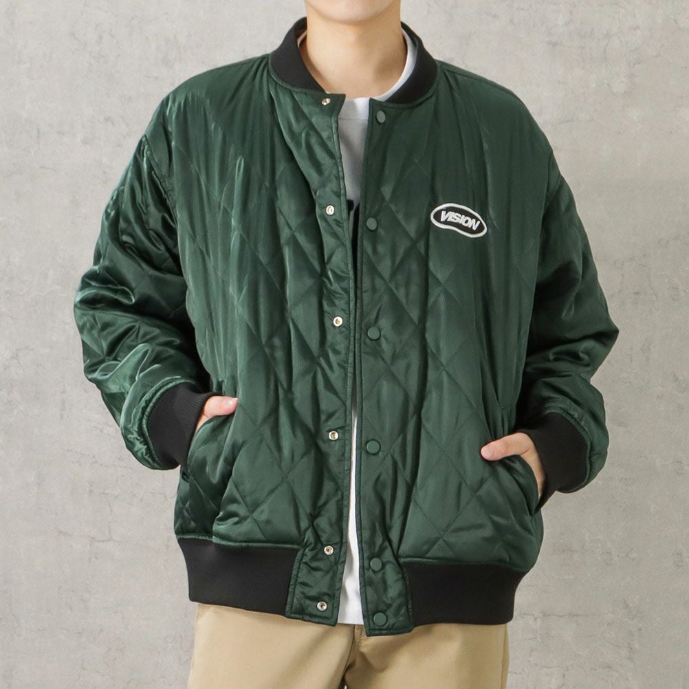 VISION STREET WEAR 中綿サテンブルゾン メンズ