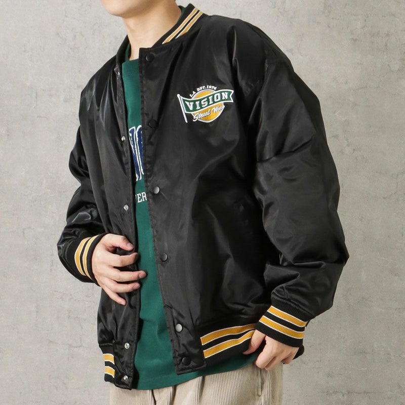 [期間限定価格]VISION STREET WEAR 中綿サテンブルゾン メンズ商品画像-5