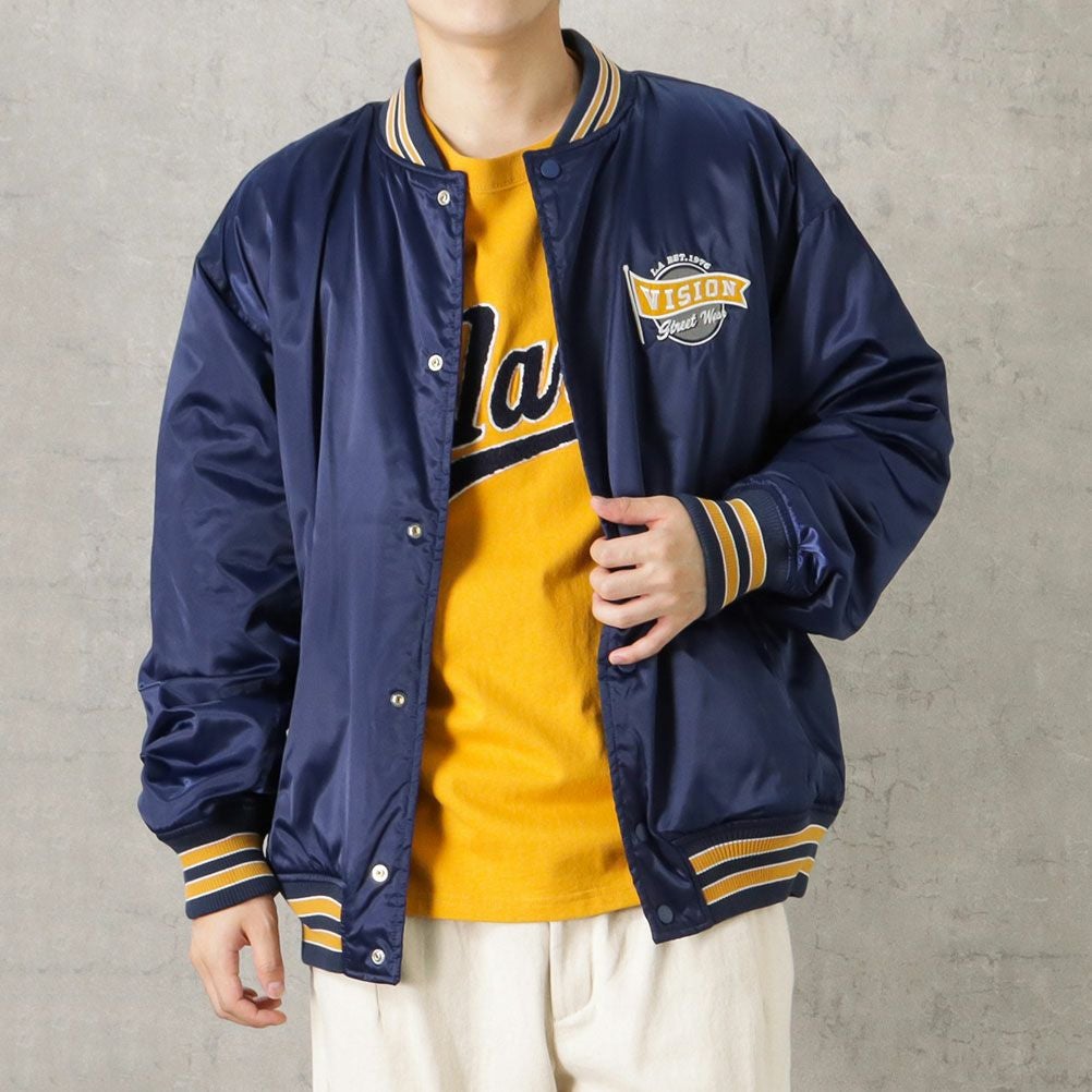 VISION STREET WEAR 中綿サテンブルゾン メンズ