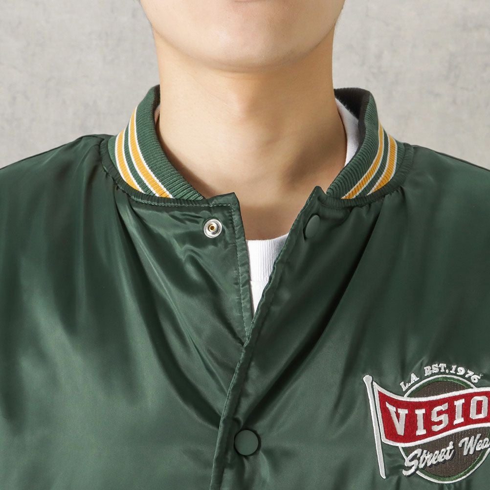 VISION STREET WEAR 中綿サテンブルゾン メンズ