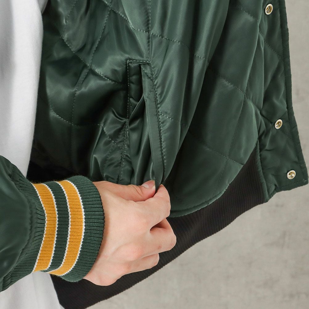 VISION STREET WEAR 中綿サテンブルゾン メンズ