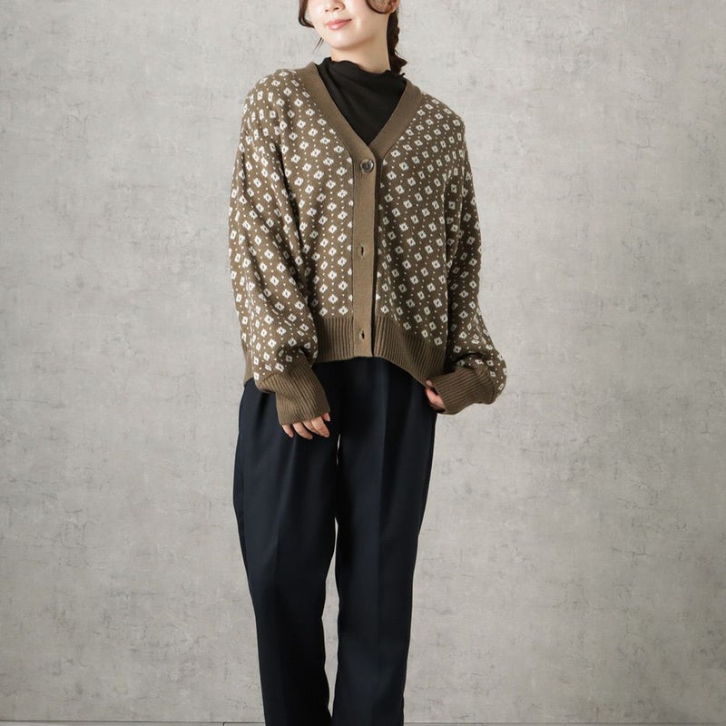 Howdy Marie ジャガードニットカーディガン レディース商品画像-8