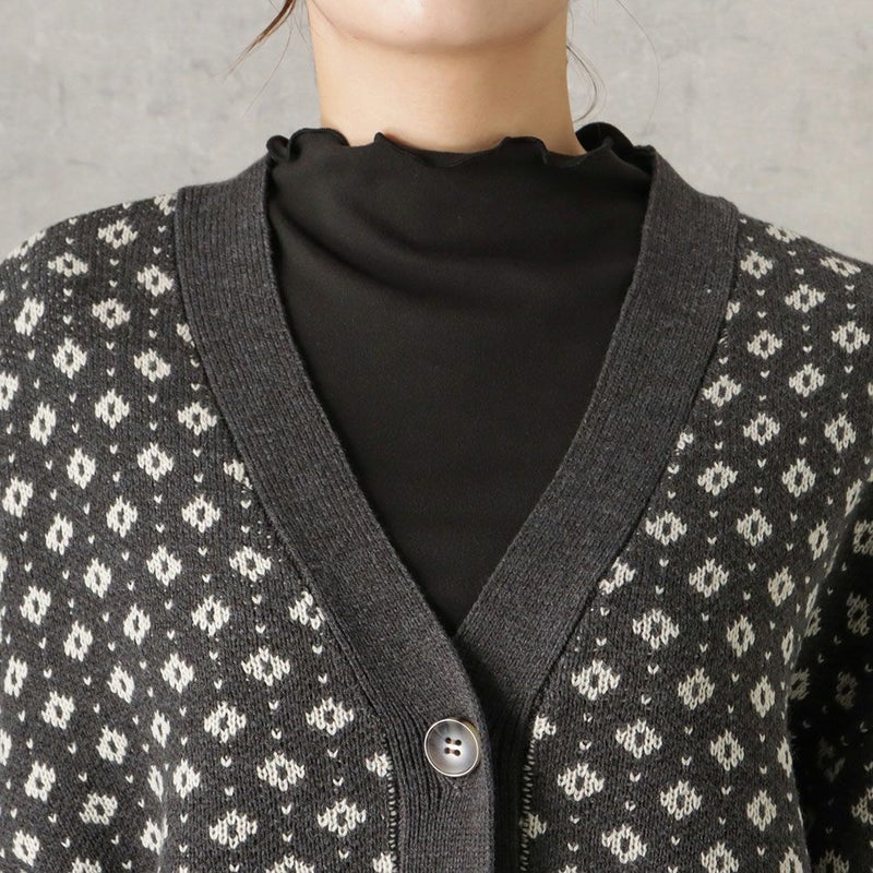[期間限定knit]Howdy Marie ジャガードニットカーディガン レディース商品画像-9