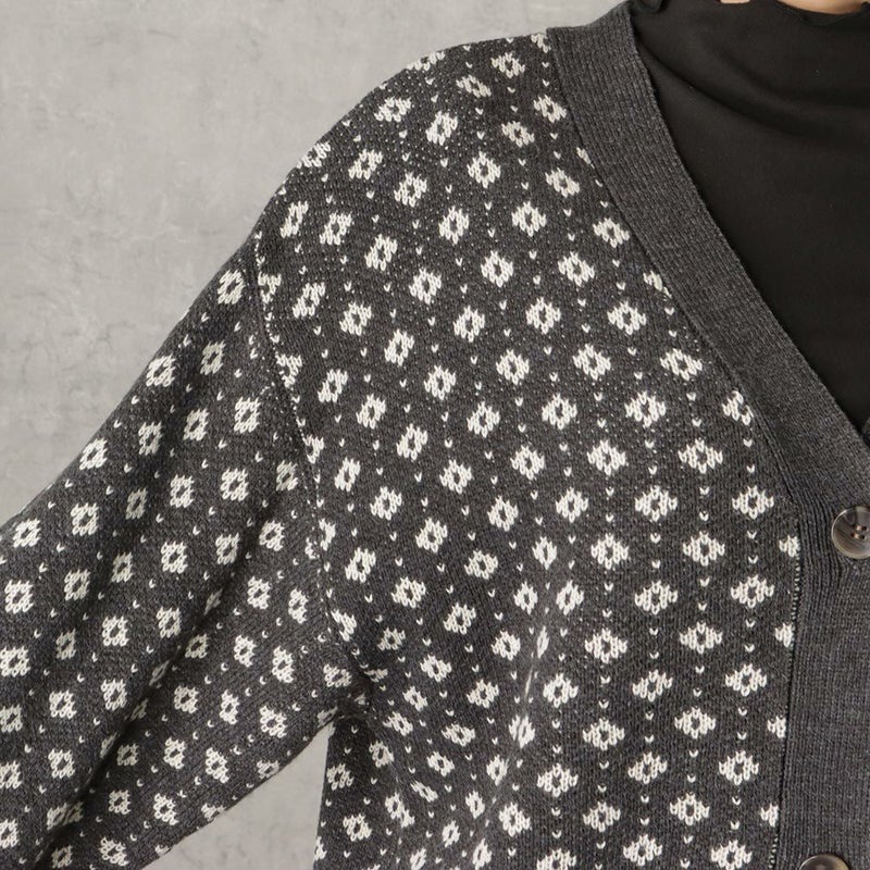 [期間限定knit]Howdy Marie ジャガードニットカーディガン レディース商品画像-10